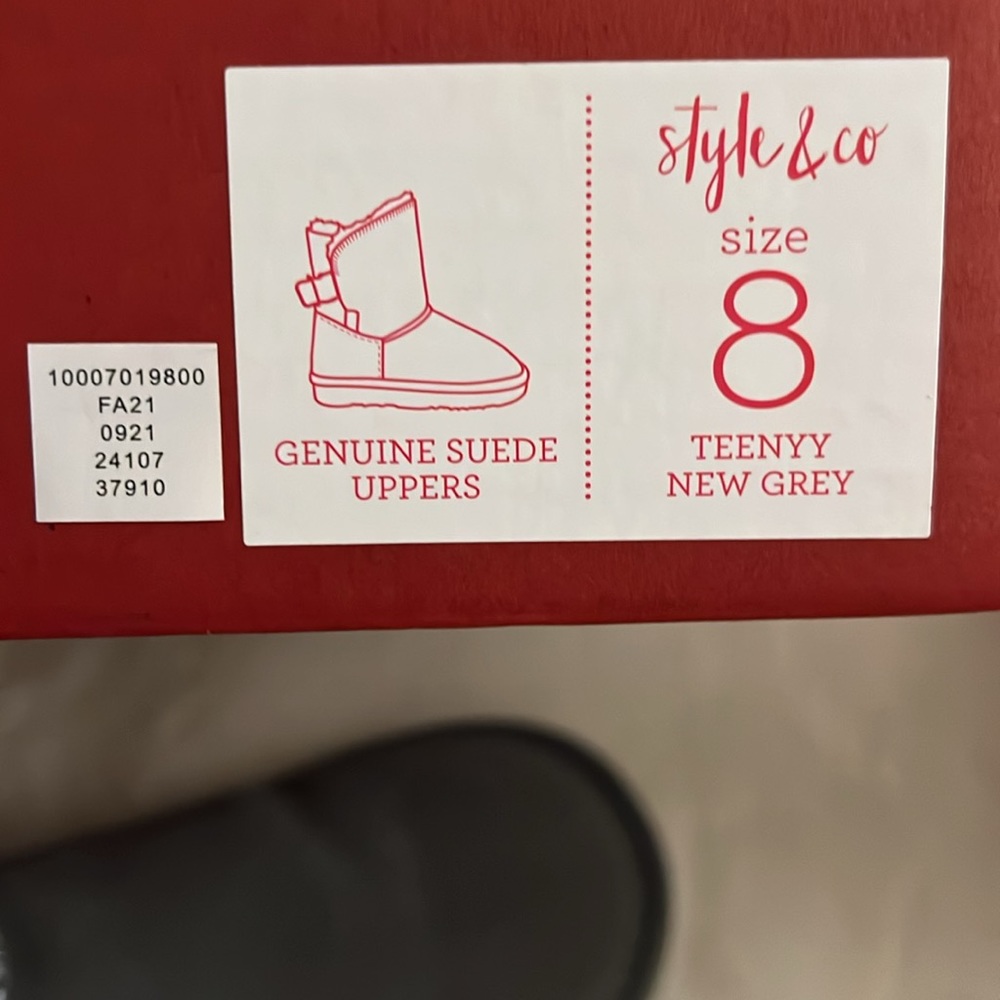 Style & Co. Dark Gray Boots - New With Tags - Picture 10 of 10